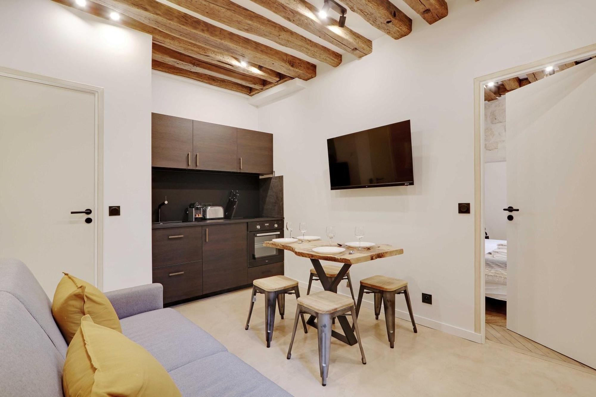 Authentic Apartment - 1Br-4P - Le Marais Paris Eksteriør bilde